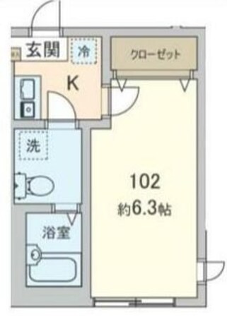 ザ・ファルティ汐入の物件間取画像